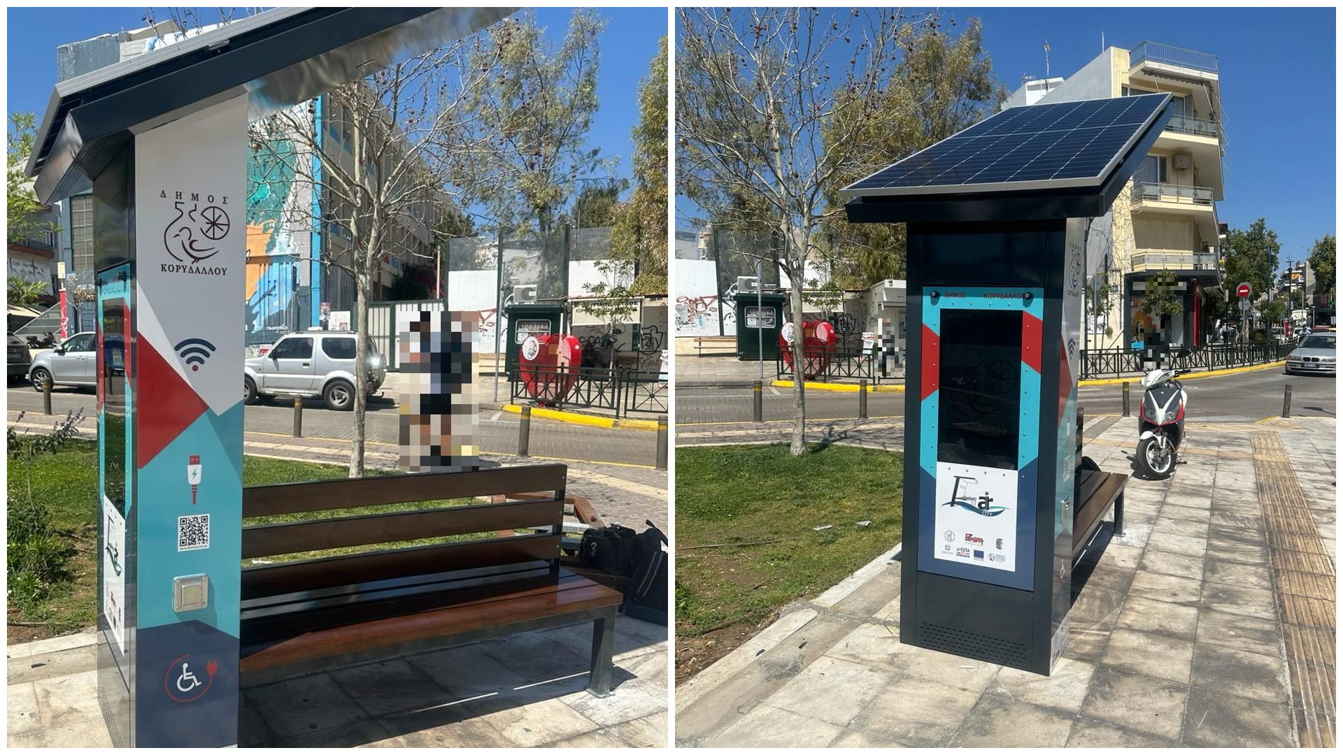 Έξυπνα παγκάκια μετρούν την ατμοσφαιρική ρύπανση στην Αττική
