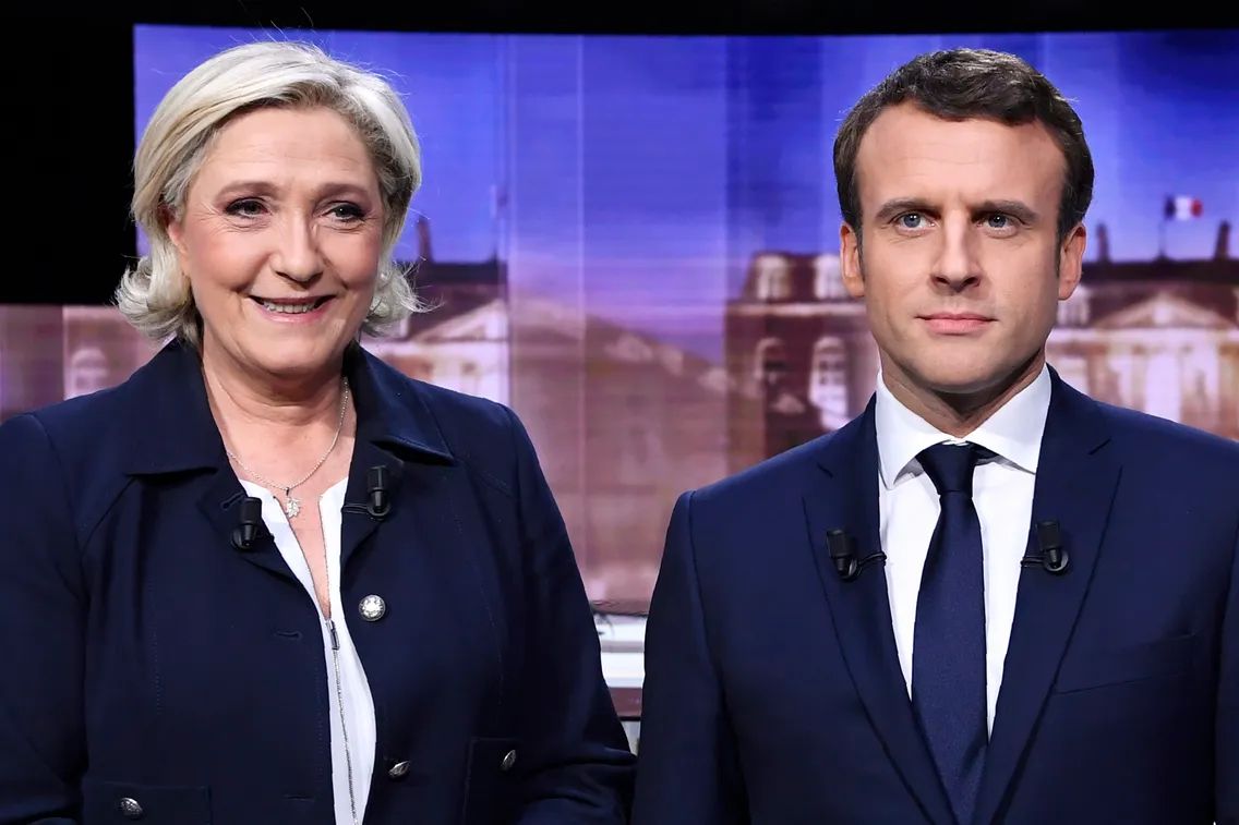 lepen macron